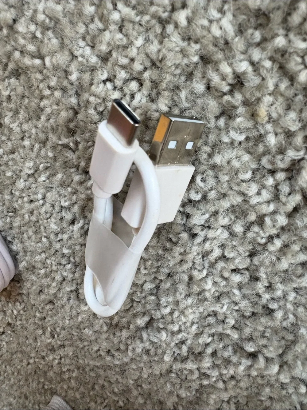 White USB to Type C Charging Cable - Universal Set of Two